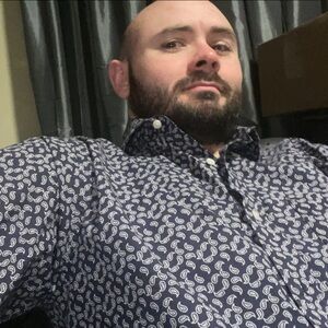 Tommy Hilfiger navy and Cream Paisley Long-Sleeve Button-Down Shirt